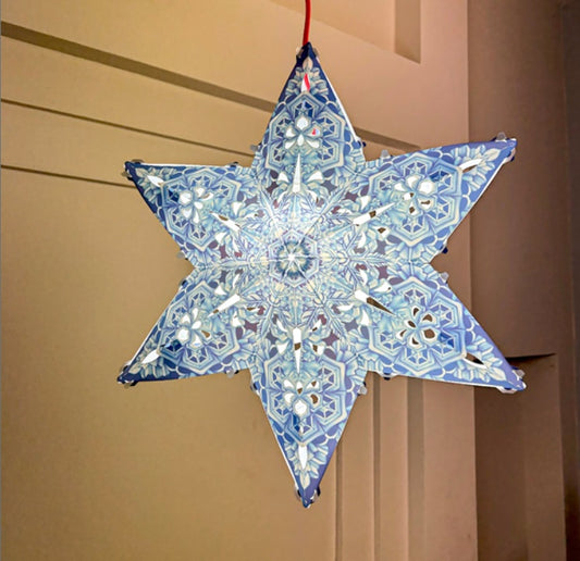 Blue Sea Star Lantern - DecorationWoodWander Manufacturing