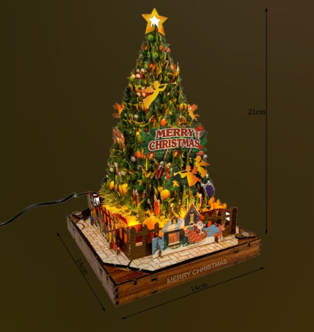 3D Christmas Tree With  LightsWoodWander Manufacturing