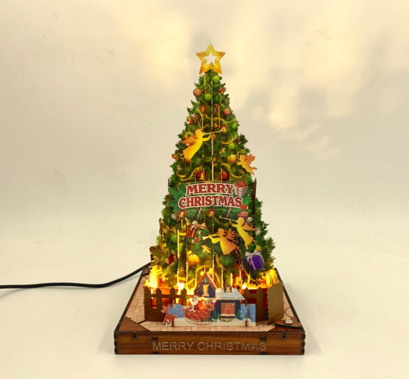 3D Christmas Tree With  LightsWoodWander Manufacturing