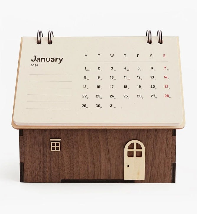 DIY Wooden Calendar - House ThemeWoodWander Manufacturing