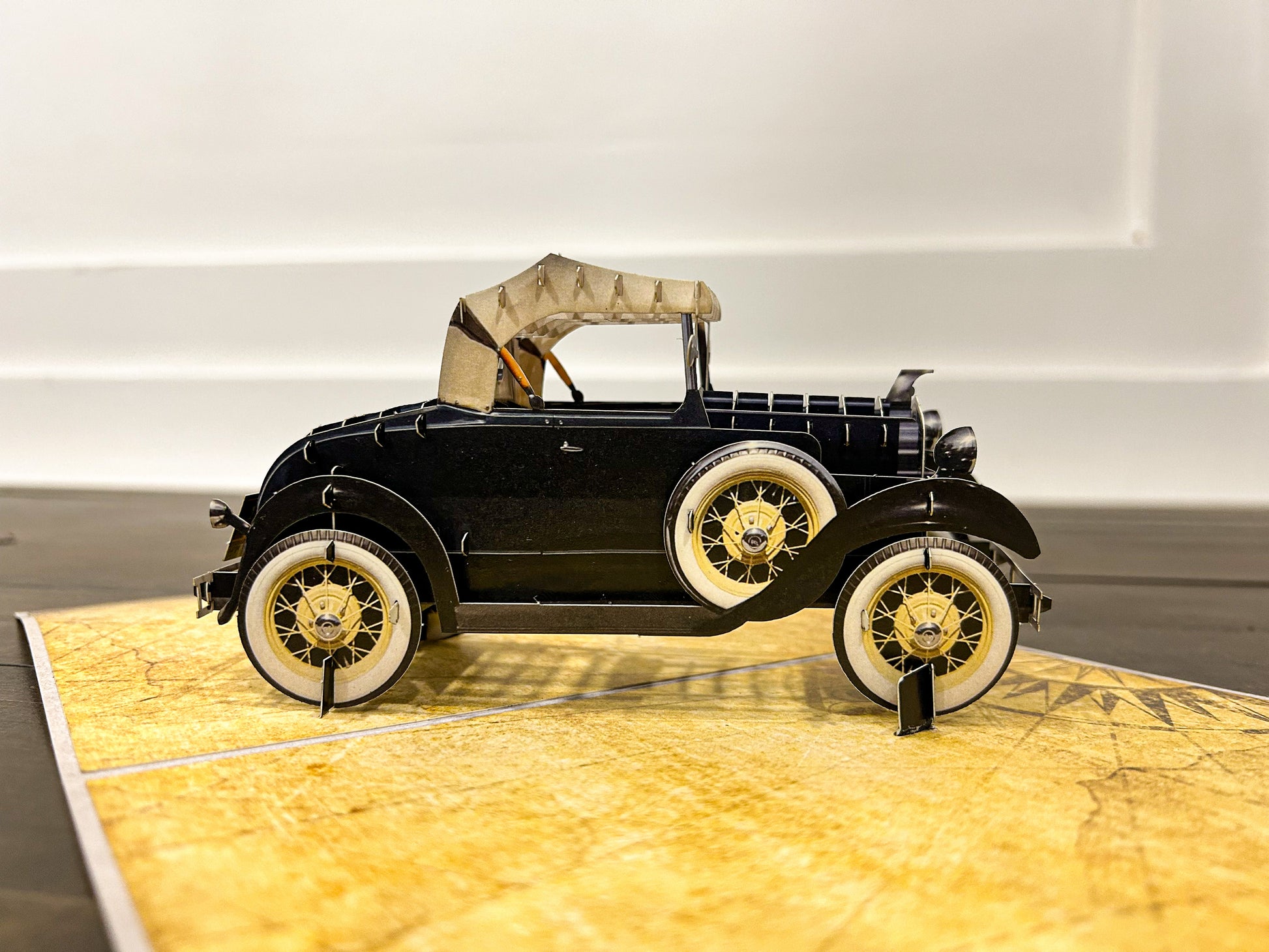 3D Classic Car Popup CardWoodWander Manufacturing