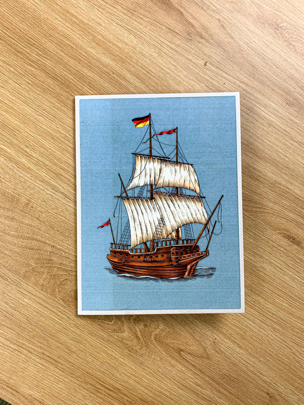 3D Boat Popup Card – WoodWander Manufacturing