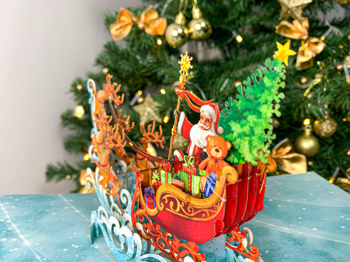 3D Santa Popup CardWoodWander Manufacturing