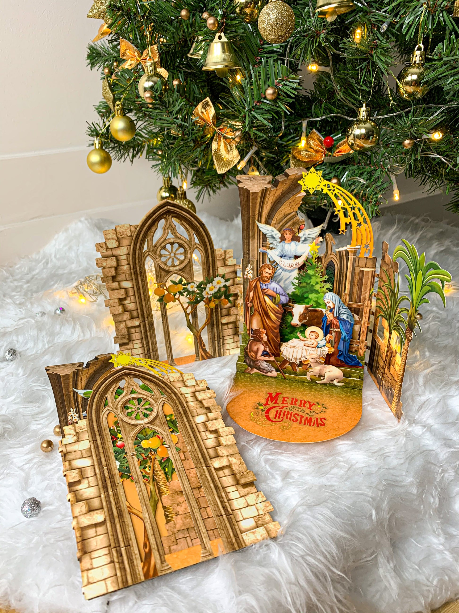 3D Holy Night Popup CardWoodWander Manufacturing