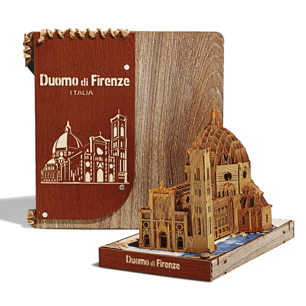 3D Duomo Firenze Popup with LightsWoodWander Manufacturing